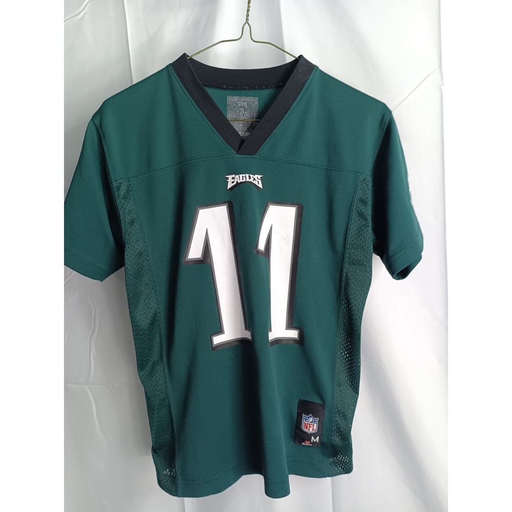 NFL Philadelphia Eagles Carson Wentz 11 Youth Medium Jersey Green Football